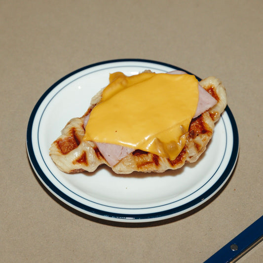 火腿起司可頌鬆餅